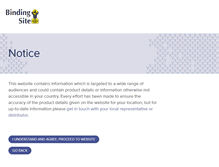 Tablet Screenshot of bindingsite.com